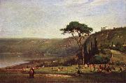 George Inness Lake Albano Spain oil painting artist